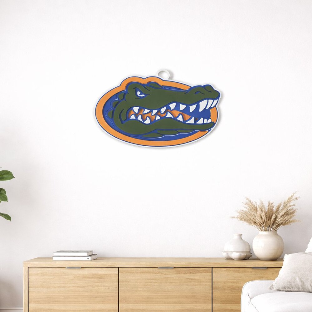 Florida Gators Wall Room Home Decor Emblem College Football Basketball Baseball